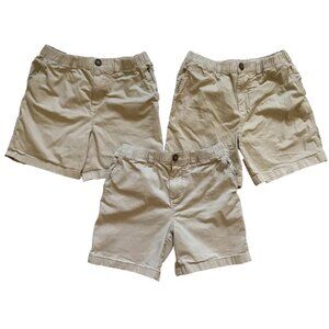 Lot of 3 Chubbies Original Shorts Boys Medium 10 12 Khaki Uniform 5.5" Inseam